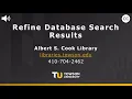 Refine Database Search Results
