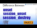 3 what is difference between unset session - unset and session