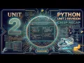 Python Unit 2 Revision The Ultimate Crisp Recap of Control Flow Loops