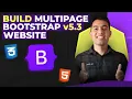 Complete Bootstrap v5 3 Tutorial in Hindi Create Multipage Website using Bootstrap with Live Hosting