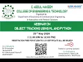 OBJECT TRACKING USING ML AND PYTHON Pantech e learning