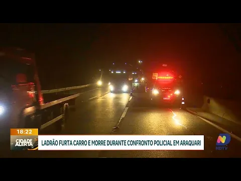 Confronto policial em Araquari termina com morte de ladrão de carro