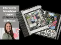 Interactive Scrapbook Pages STAR WARS DISNEY WORLD 12x12 Scrapbook Ideas Flip Pages