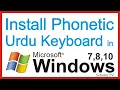 Urdu phonetic keyboard for windows 10 Free l How To Install Urdu Phonetic Keyboard in Windows 10