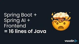 Build an AI-powered web app in 16 lines of Java