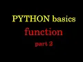 Python for Machine Learning - Basics function part 2