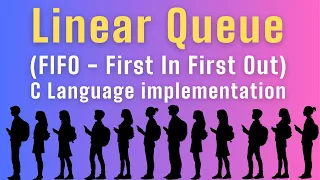 4 2 Linear Queue in C Language FIFO Implementation Data Structure Tutorial Enqueue Dequeue