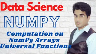 Computation on NumPy Arrays Universal Functions