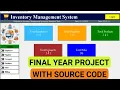 Final Year Project with Source code for Computer Science Inventory Management System in Python