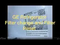 GE Refrigerator - Filter Change