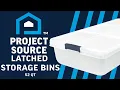 Project Source 13 Gal 52 Qt Latched Storage Bin - Product