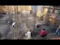 Foundation of G 7 Building Raft or mat Foundation Raft beam RCC building construction process