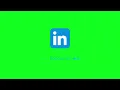 LinkedIn Icon Animation Green Screen Free to Use