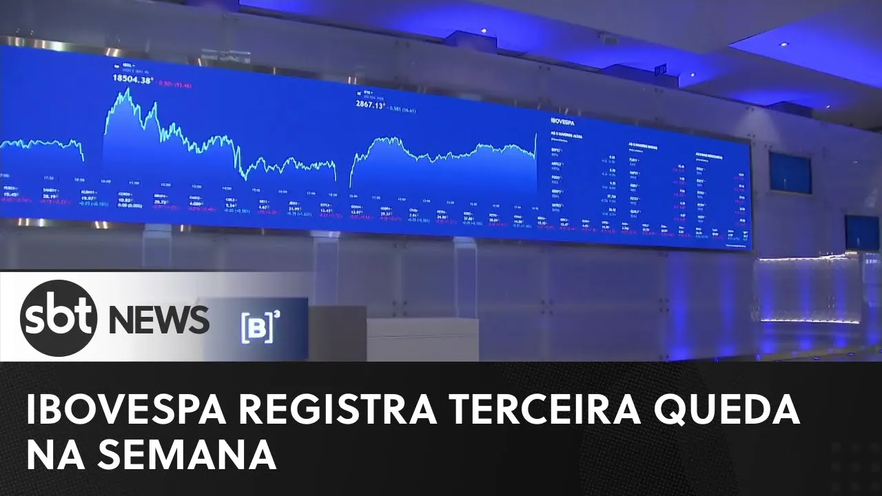 Mercado financeiro: Ibovespa registra terceira queda na semana | #SBTNewsnaTV (25/05/23)