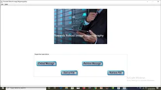 Towards Robust Image Steganography 2019 IEEE JAVA PROJECT
