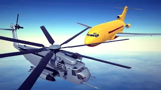 Airplane Crashes, Satisfying Destruction & Military Combat #7 | Besiege