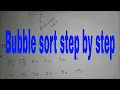 bubble sort step by step in data structure Exchange sort subhrajit naha