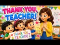 Thank You Teacher You Help Me Shine Kindergarten Teacher Appreciation Song