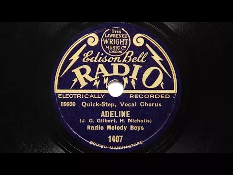 Download MP3 Radio Melody Boys (Harry Hudson’s Melody Men) – Adeline