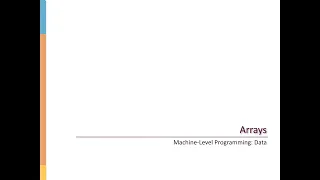 Arrays - One Dimensional