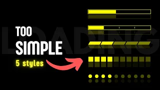 5 Unique Progress Bars under 10 mins using HTML CSS and JS