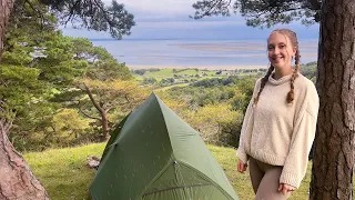 Solo Girl Rain Camping Cosy Campfire Cookout