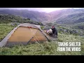 Download Lagu Camping with my Dog in the Mountains | Taking Shelter from the Wind in the Hilleberg Jannu