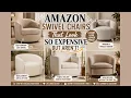 AMAZON SWIVEL CHAIRS THAT LOOK LUXURY Cozy Boucle Barrel Accent Chairs for Less