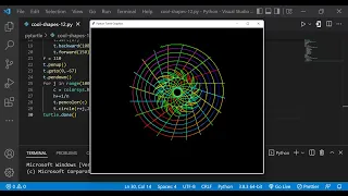 Python Turtle Graphics - 23 Cool Shape Drawing Python Turtle Coding Learnonpy