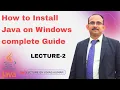 How to Install Java on Windows JDK Setup Environment Variables Java Installation Guide