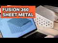 Intro to SHEET METAL in Fusion 360 - Sheet Metal Beginners Start Here