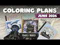 June 2026 Coloring Inspiration and Plans Junicorn Portraits More