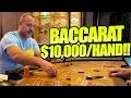 Insane Reactions To Betting 10 000 Per Hand In Baccarat