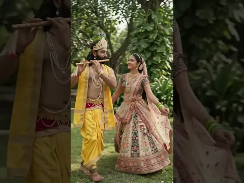 राधा कृष्ण प्रेम ❤️🦚 | Radha Krishna Recreation ✨राधा-कृष्ण के पावन प्रेम की एक खूबसूरत Recreat