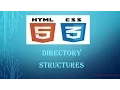 HTML5 and CSS3 beginners tutorial 8 - directory structures