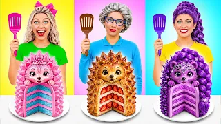Reto De Cocina Barbie vs Rumi vs Abuela | Deliciosas Recetas de Multi DO Challenge