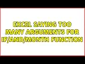 Excel saying too many arguments for MONTH function 3 Solutions