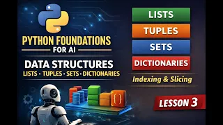 Python Foundations for AI Data Structures - Lists Tuples Sets Dictionaries Lesson 3