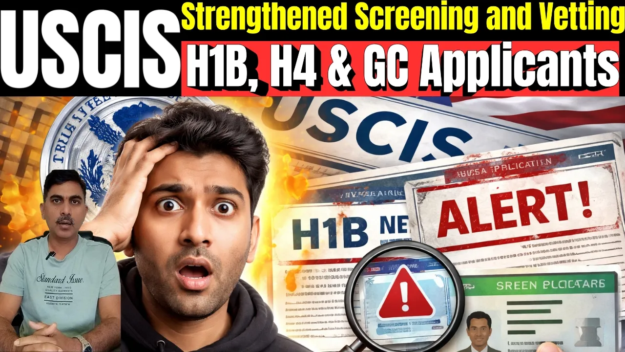 USCIS New Vetting Rule | 😳 H1B, H4 & GC Applicants Under Strict Screening Now #immigration #h1bvisa