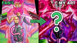 drawing goku black rose great ape oozaru redraw fans drawing
