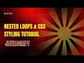 Create Multiplication Tables 1 to 10 with JavaScript Nested Loops CSS Styling Tutorial
