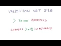 Validation Test Set Size Continued