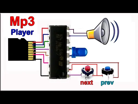 Download MP3 How To Make Mp3 Player at Home | micro sd card mp3 player circuit | DIY Mp3 Player IC Circuit