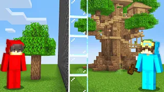 I Cheated Using ONE WAY GLASS in a Build Battle..