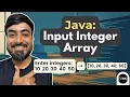 Java Program to Read Array of Integers using Scanner