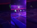 David and Daddy jumping at Glow Night at SkyZone in Schererville Indiana