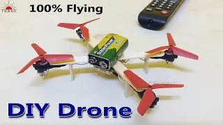 how to make a battery drone at home that 100 flying