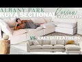 ALBANY PARK KOVA SECTIONAL VS VALYOU FEATHERS 1 YEAR REVIEW LUXURY MODERN HOME CLOUD COUCH DUPE