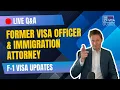 Download Lagu Live F-1 Student Visa Q\u0026A Session with a Former Visa Officer!
