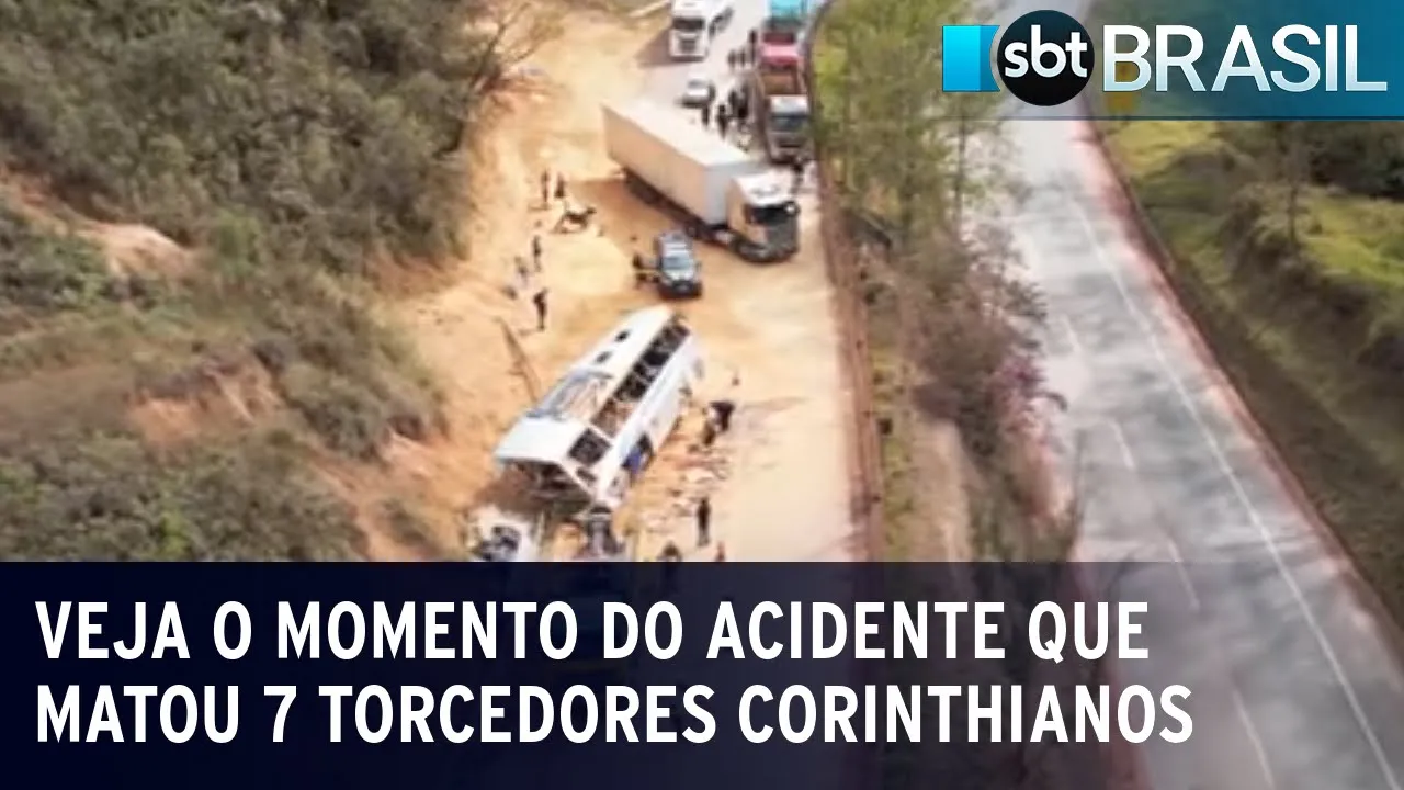 Polícia aponta motorista do ônibus que levava torcedores como culpado | SBT Brasil (24/08/23)